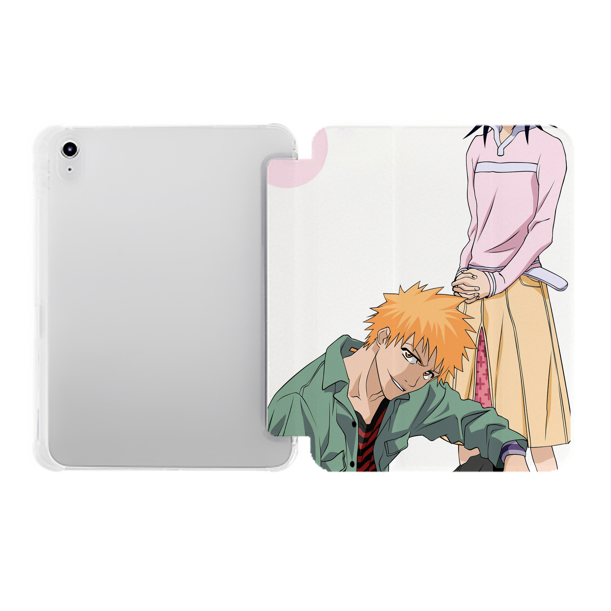 （画像用） ブリーチ BLEACH IPad ケース ペン収納付き 三つ折りスタンド PUレザー×シリコン 対応機種9.5/10.5/10.9インチ